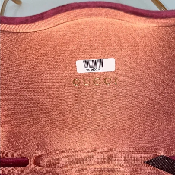 Gucci Women's Gold Cat-Eye Glasses - Picture 8 of 10